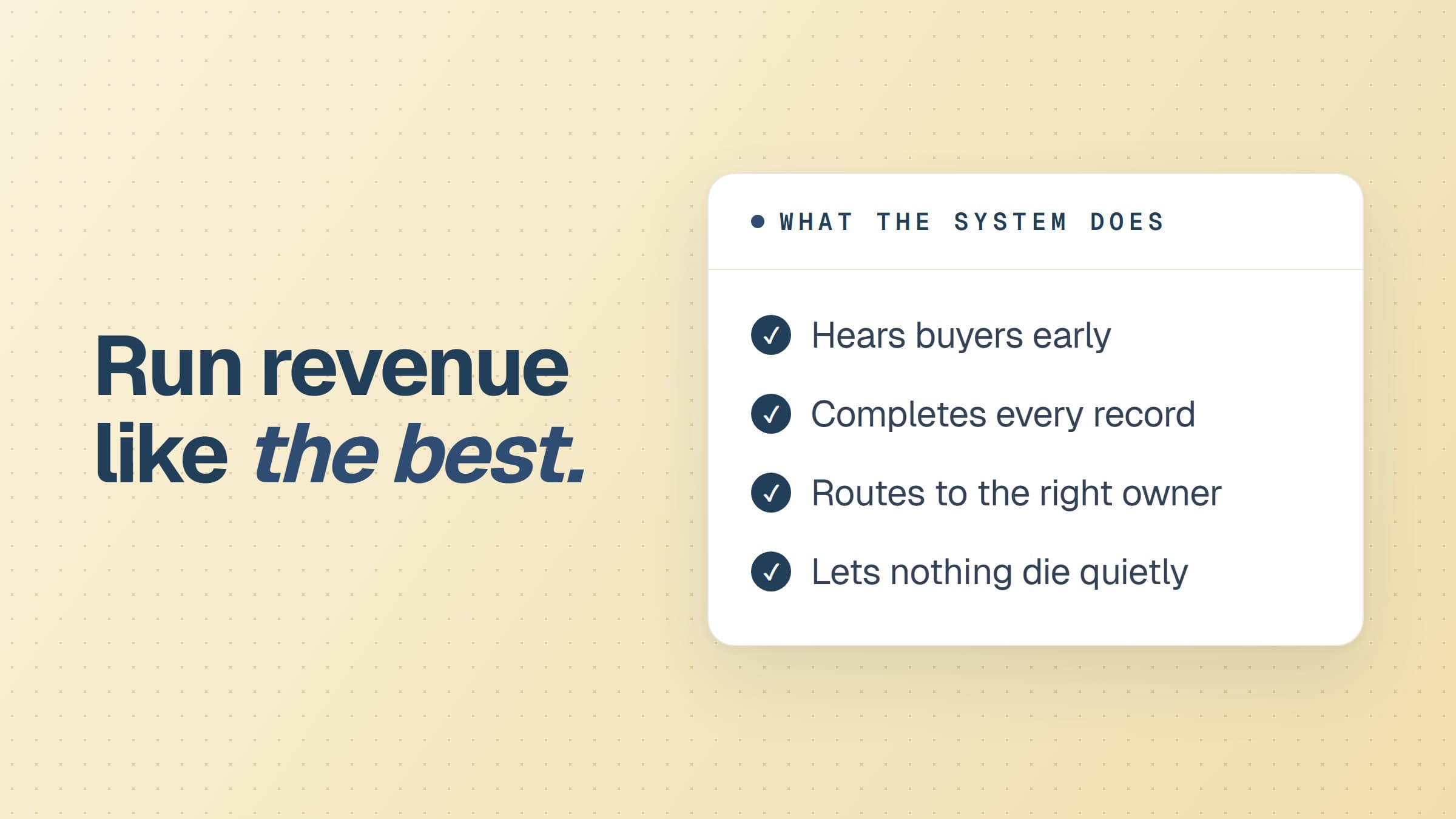 Run revenue like the best B2B teams