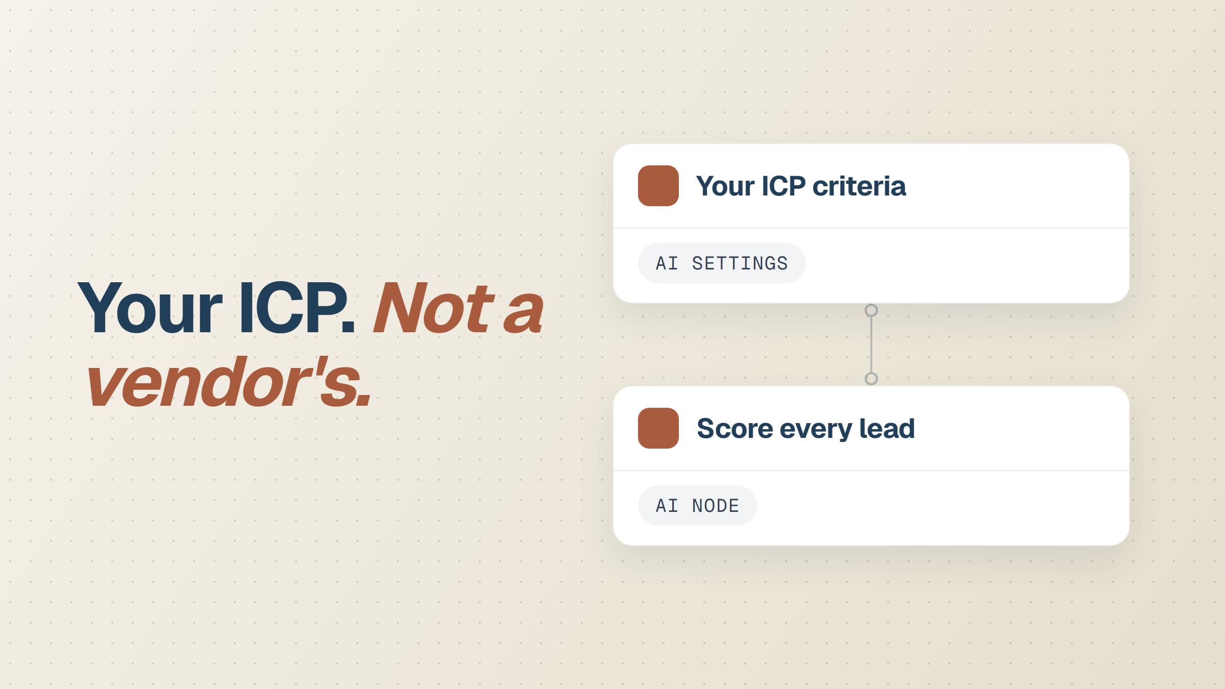 How do you score leads against your own ICP, not a vendor’s?